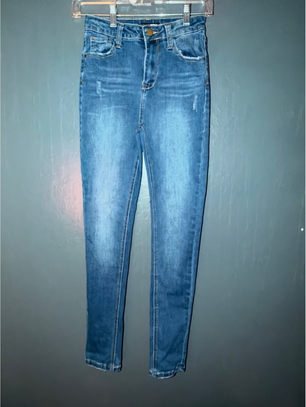 Fashion Nova Women's Skinny Blue Jeans Size 11 Waist